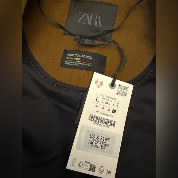 ZARA WOOL BLEND COAT ZW COLLECTION - Picture 15 of 16